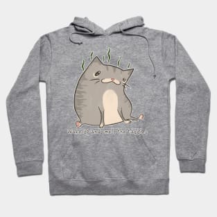 Wake Up and Smell the Tabbies (Gray Version) Hoodie